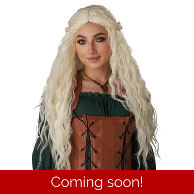 Platinum Blonde Renaissance Maiden Wig